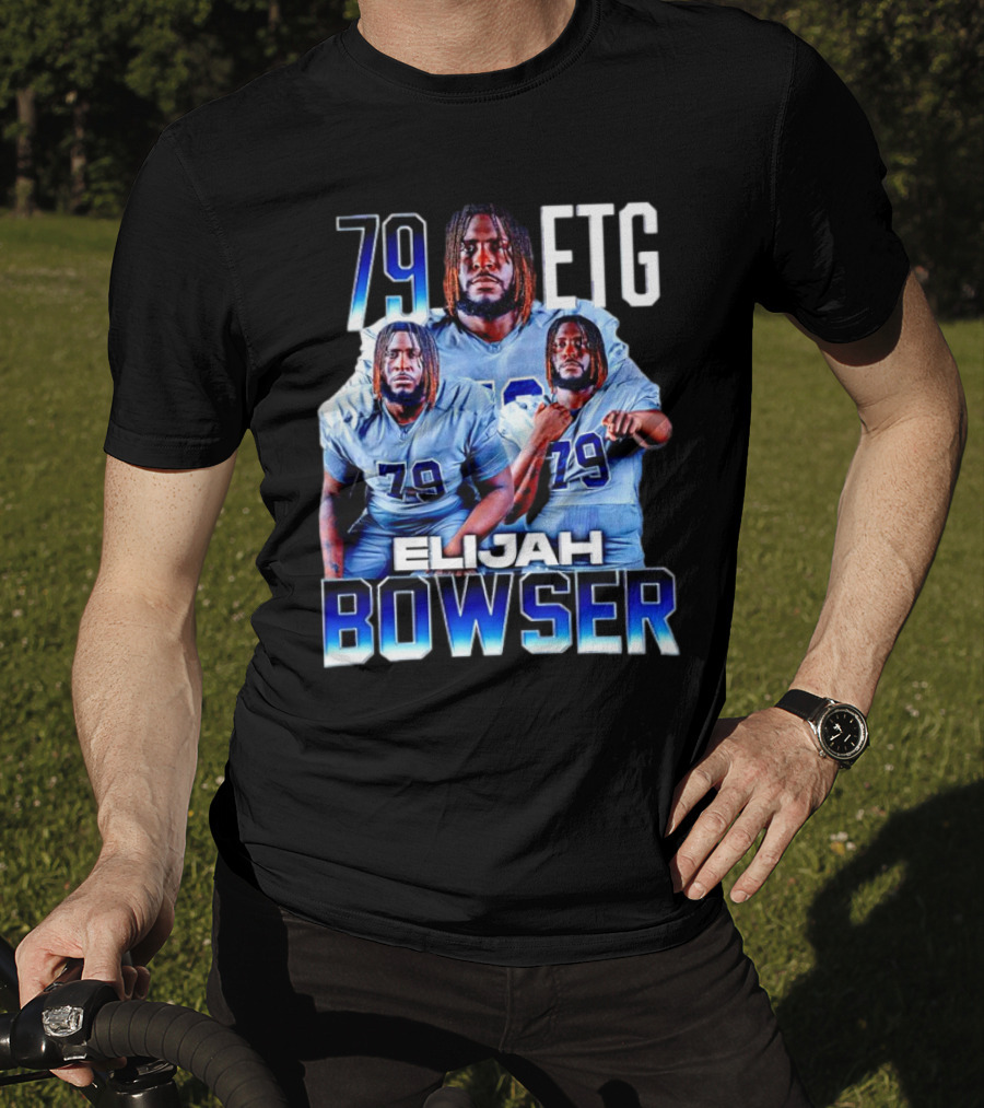 Elijah Bowser 79 ETG Football Player Montage T-Shirt