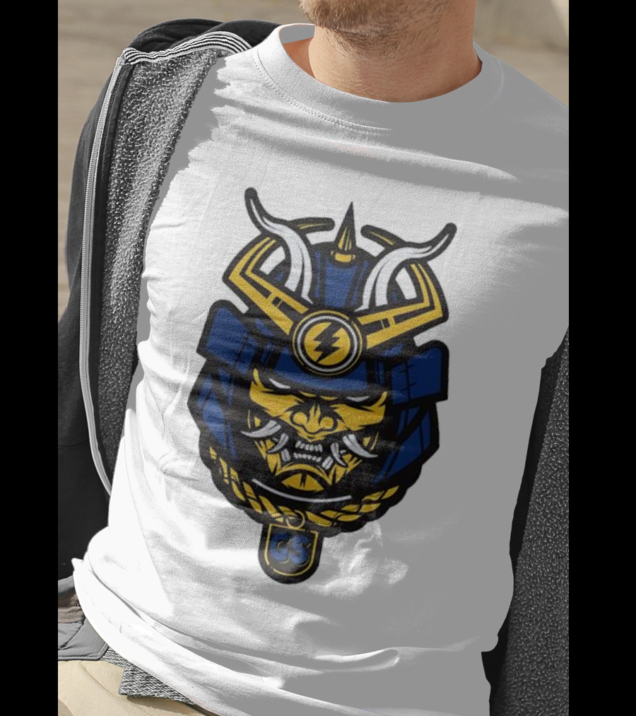 Golden State Warriors GS Samurai Helmet Emblem T-Shirt
