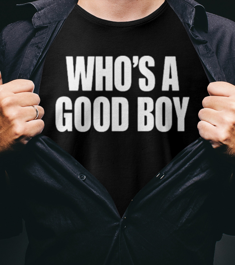 Moximimi Who’s A Good Boy Text T-Shirt