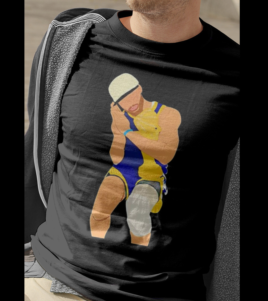Steph Curry Night Night Basketball Pose With Trophy T-Shirt