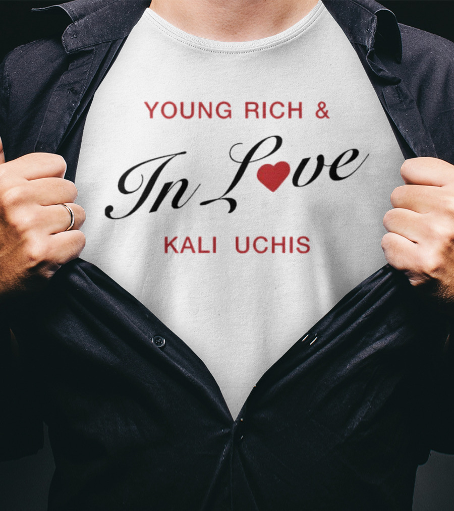 Young Rich And Kali Uchis In Love Red Heart T-Shirt