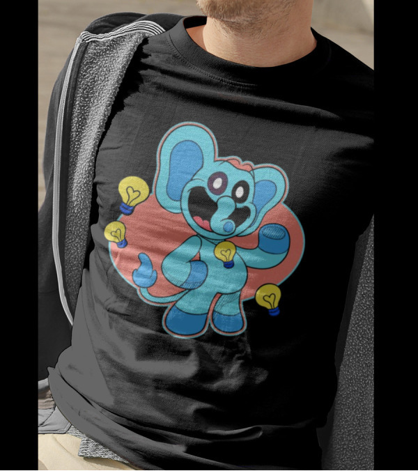 Bubba Bubbaphant Smiling Critters Lightbulb Character T-Shirt