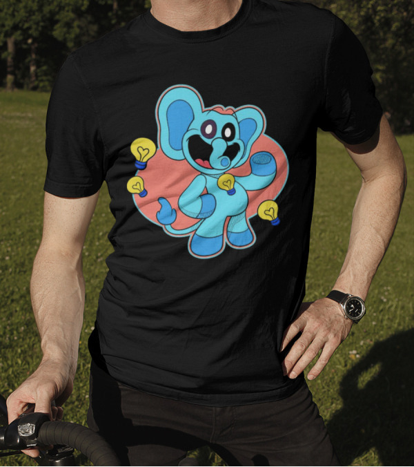 Bubba Bubbaphant Smiling Critters Lightbulb Character T-Shirt