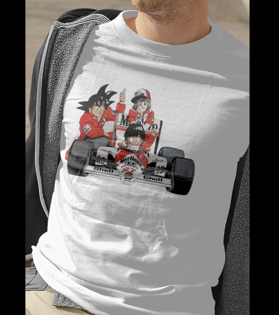 Dragon Ball Marlboro Shell 27 Racing Car Legends T-Shirt