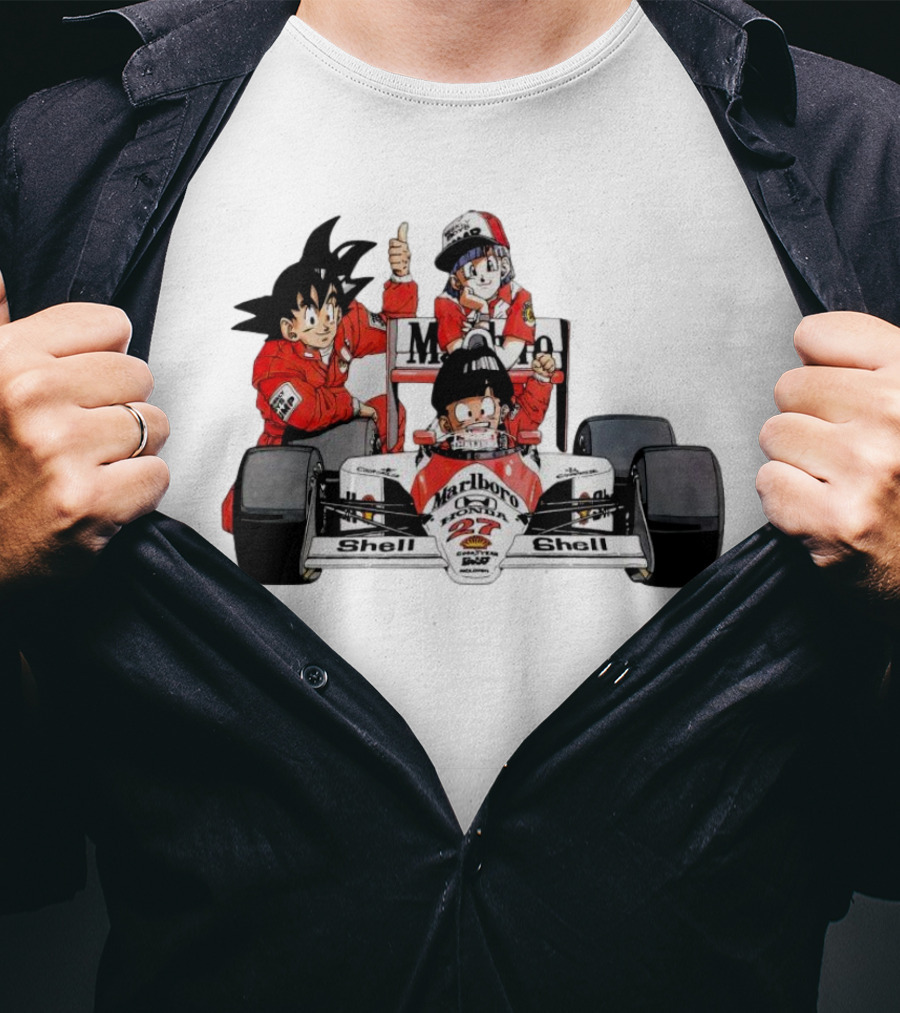 Dragon Ball Marlboro Shell 27 Racing Car Legends T-Shirt