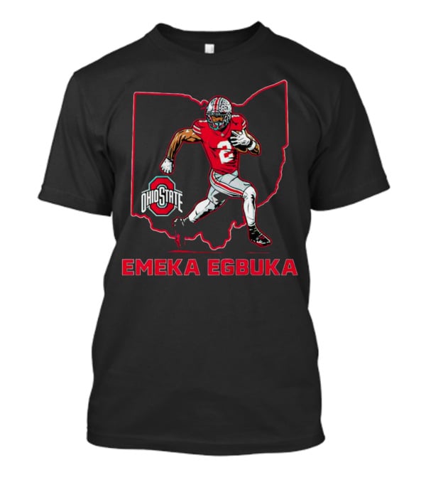 Emeka Egbuka Ohio State Buckeyes Football Star T-Shirt