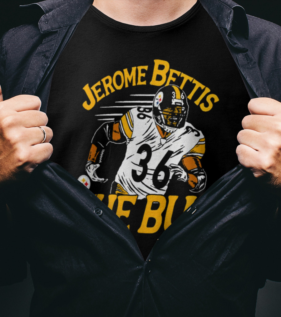 Jerome Bettis The Bus Pittsburgh Steelers 36 Caricature T-Shirt