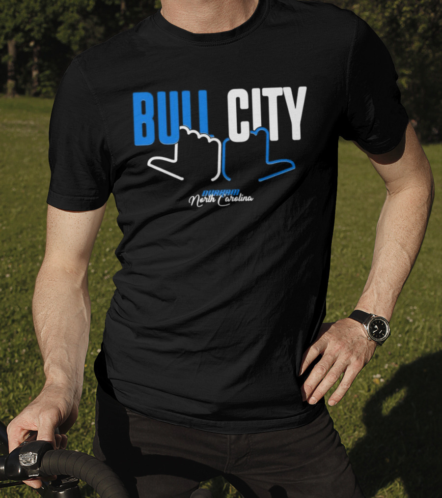 Durham North Carolina Bull City Hands T-Shirt