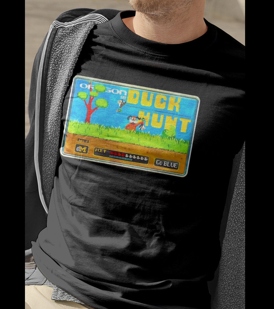 Oregon Gameday Duck Hunt Go Blue T-Shirt