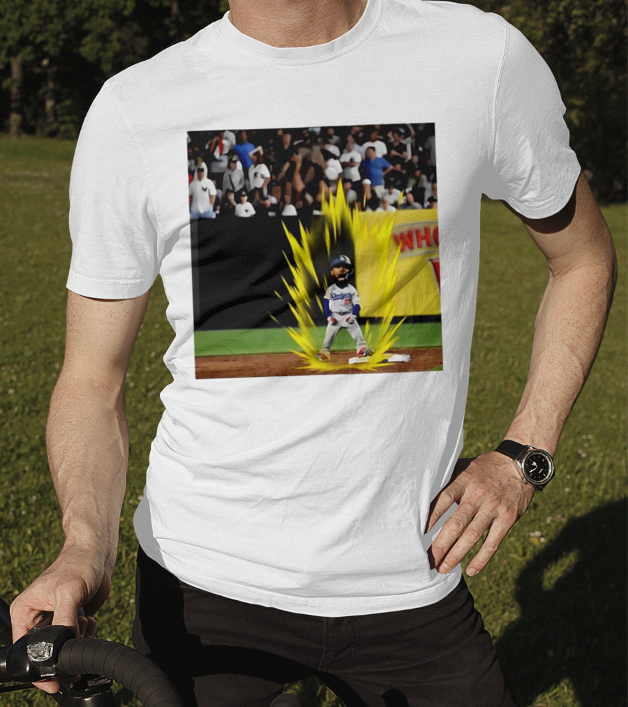 Teoscar Hernández Dodgers Super Saiyan Walk-Off Moment T-Shirt