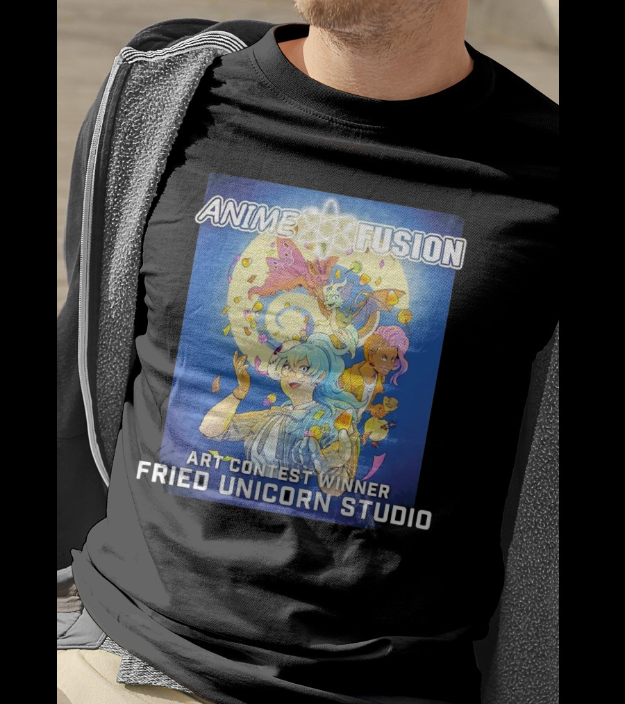 Anime Fusion Fried Unicorn Studio Art Contest Winner T-Shirt