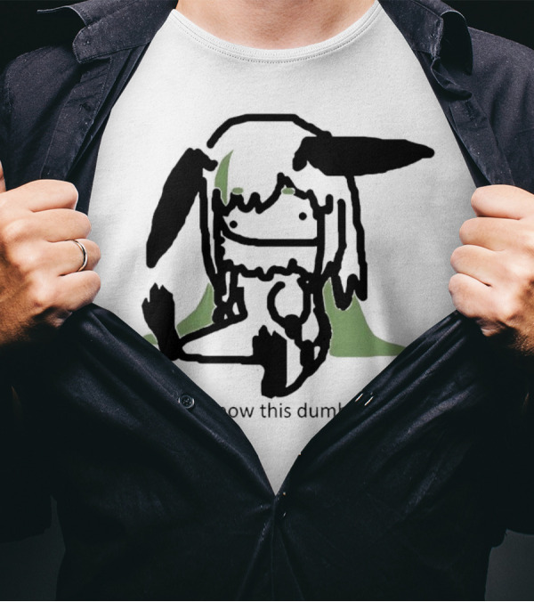 Anyone Know This Dumbass Bug Creature Silhouette With Green Background T-Shirt