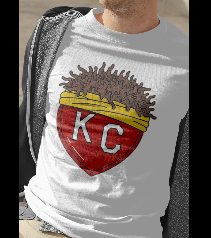 Kansas City Chiefs KC Heart French Fries T-Shirt