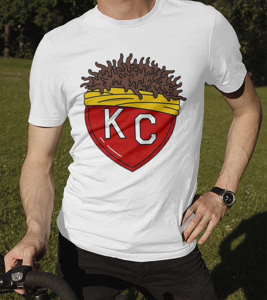 Kansas City Chiefs KC Heart French Fries T-Shirt