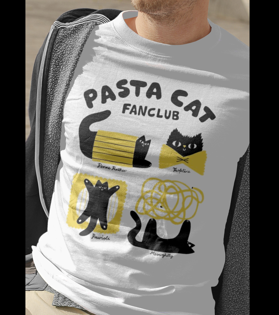 Pasta Cat Fanclub Penne Purrter ZitiFeline Pawrioli Meowgetty T-Shirt