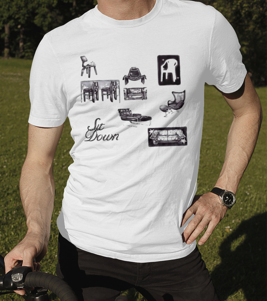 Sit Down More Chairs Armchair Couch T-Shirt