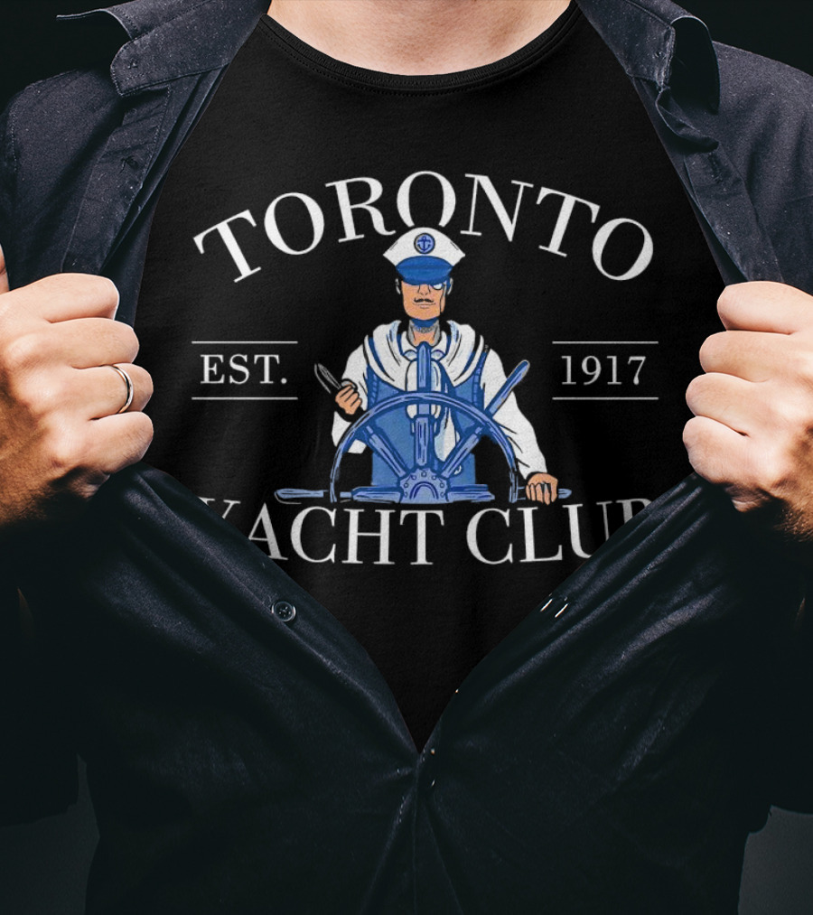 Toronto Yacht Club Est. 1917 Sailor At Helm T-Shirt