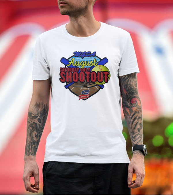 Premium T-Shirt: USSSA MGSA August Saturday Only Shootout 2024 Softball Event T-Shirt USSSA MGSA August Saturday Only Shootout 2024 Softball Event T-Shirt