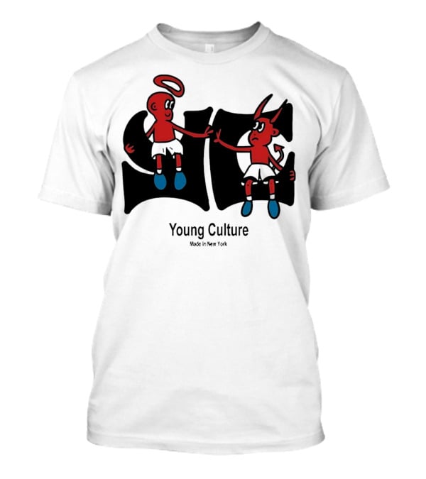 Young Culture Made In New York Best Buds Angel Devil Duo T-Shirt