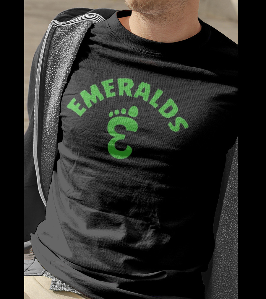 Emeralds Bigfoot Footprint T-Shirt