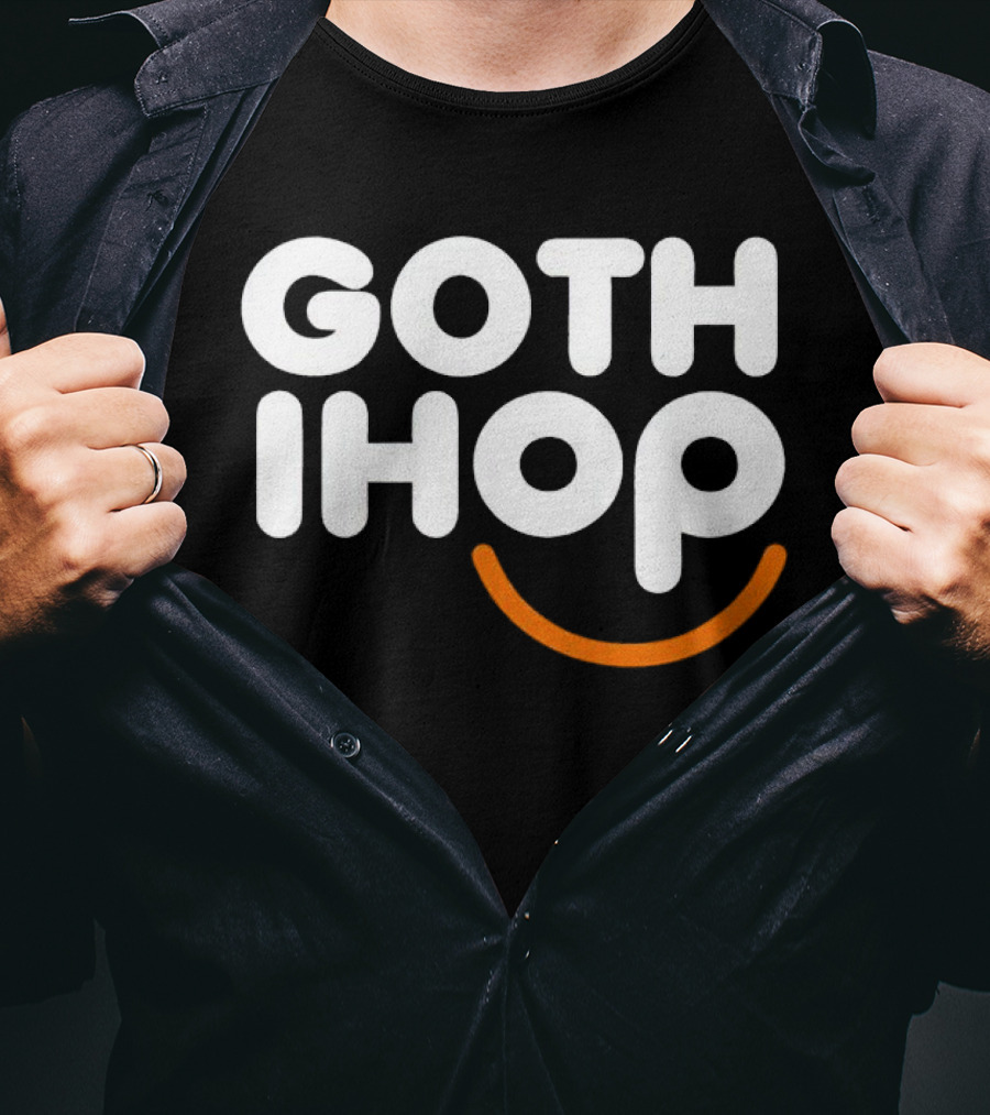 Goth IHOP Merchandise Smile Dark Aesthetic T-Shirt