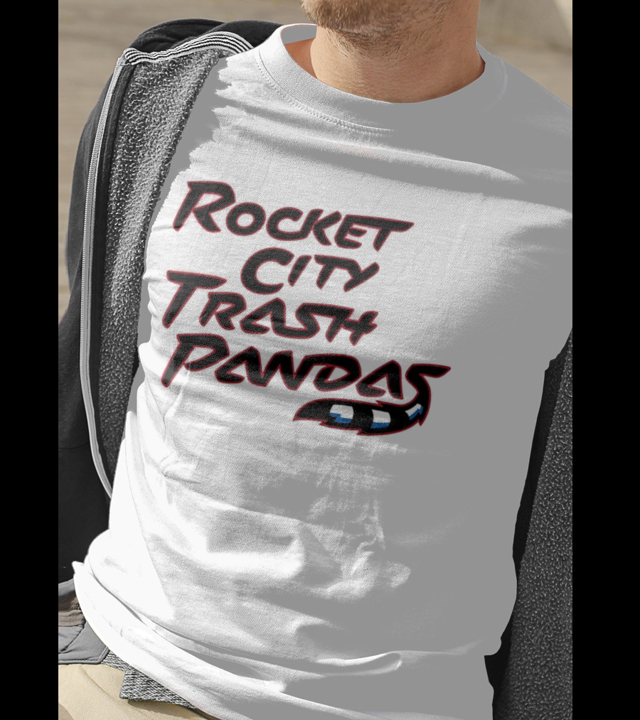 Rocket City Trash Pandas Black Tail T-Shirt
