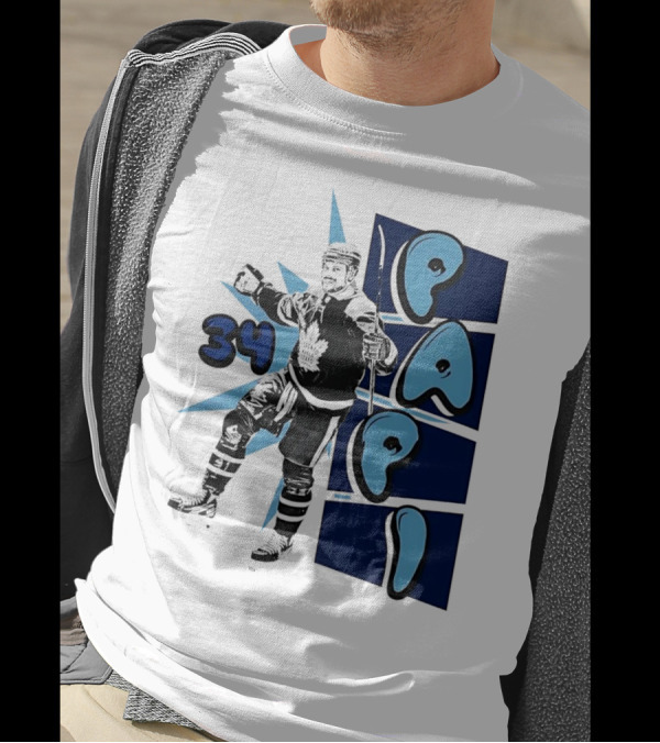 Toronto Maple Leafs Auston Matthews 34 Papi Hockey Legend T-Shirt