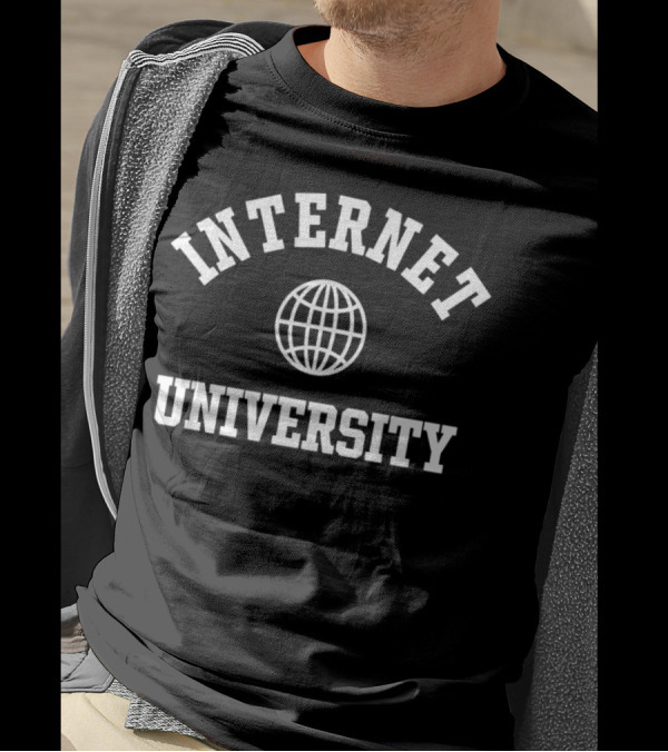 Clickhole Internet University Internet University Logo With Globe T-Shirt