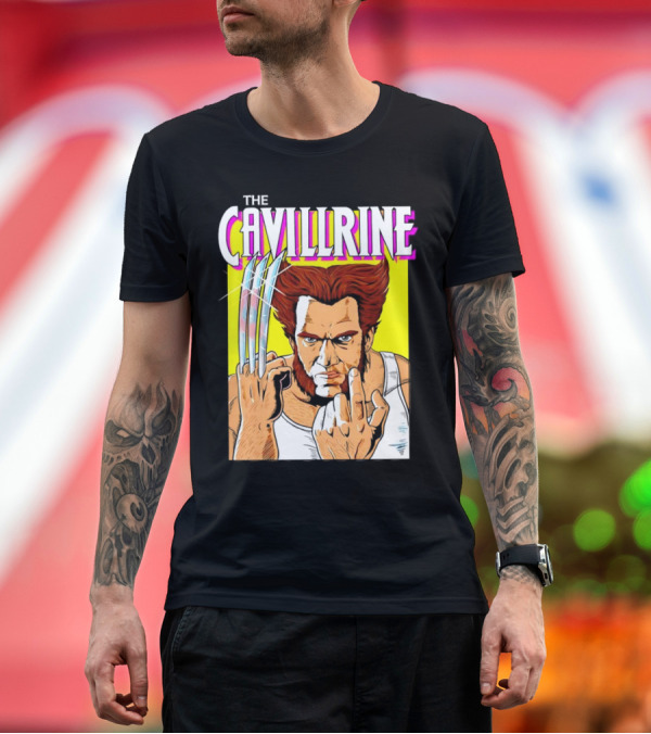 Premium T-Shirt: The Cavillrine Wolverine Mashup Comic-Style Character Fusion T-Shirt The Cavillrine Wolverine Mashup Comic-Style Character Fusion T-Shirt