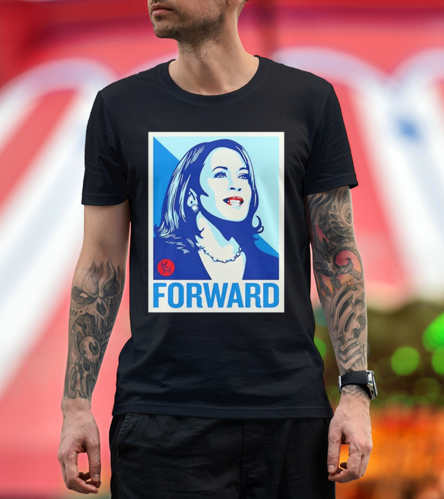 Kamala Harris Forward 2024 Blue Red Campaign T-Shirt