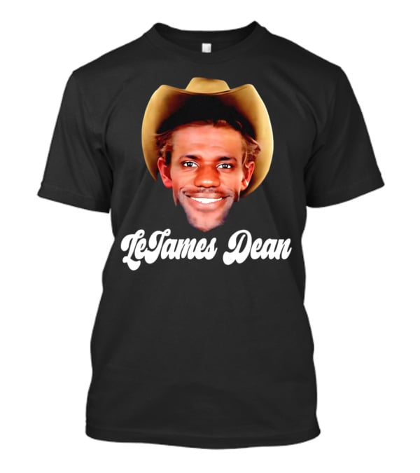LeBron James LeJames Dean Cowboys And Basketball Fusion Gesicht T-Shirt
