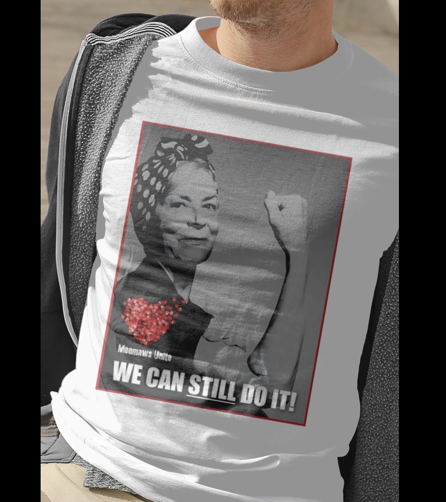 Meemaws Unite We Can Still Do It Polka Dot Bandana Heart T-Shirt