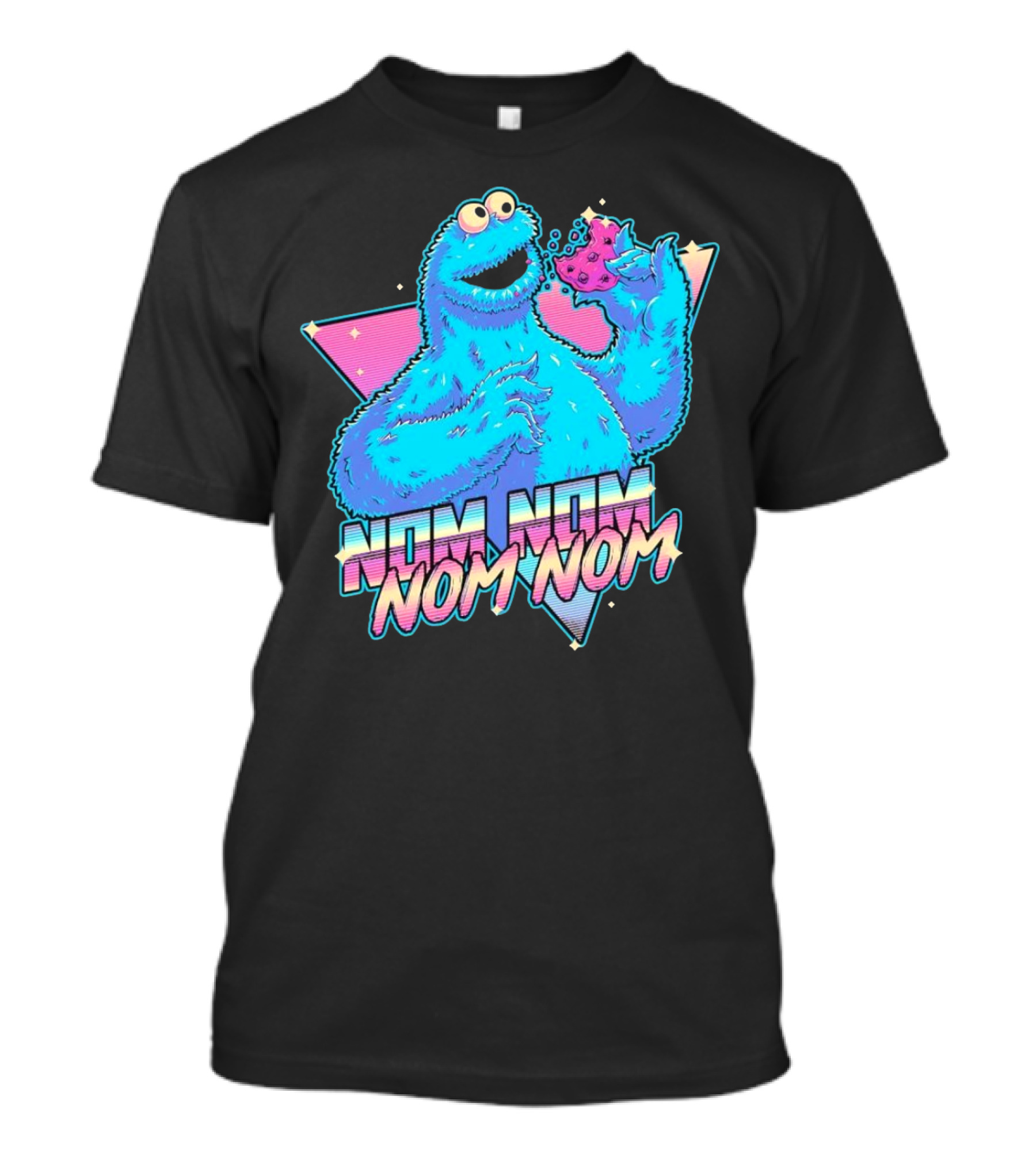 Nom Nom Nom Monster Who Loves A Cookie T-Shirt