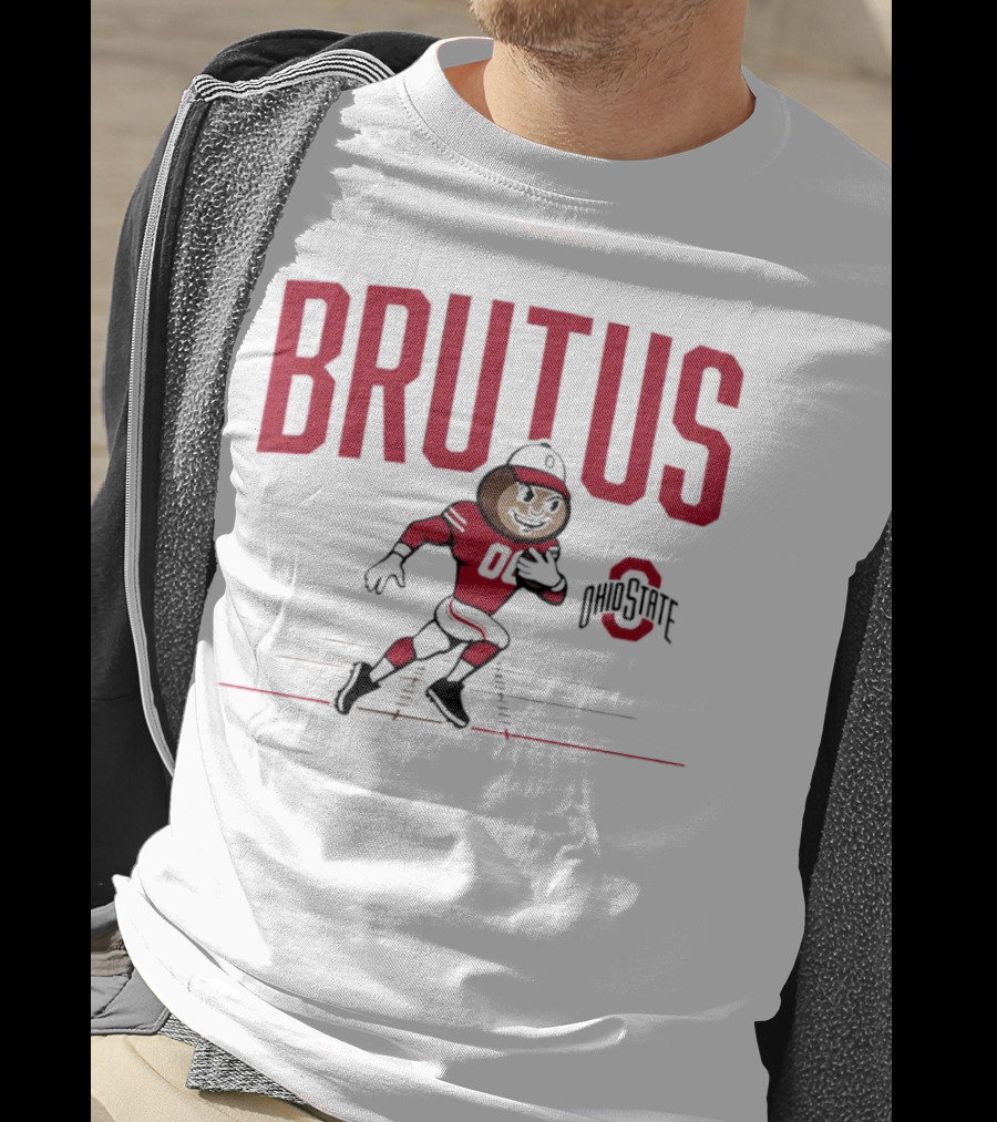 Brutus Ohio State Buckeyes 00 Running Mascot T-Shirt
