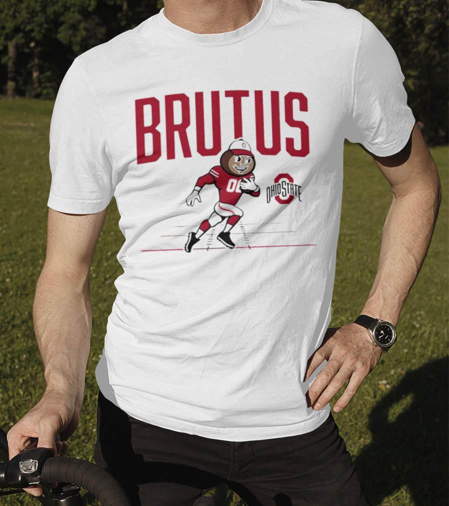 Brutus Ohio State Buckeyes 00 Running Mascot T-Shirt