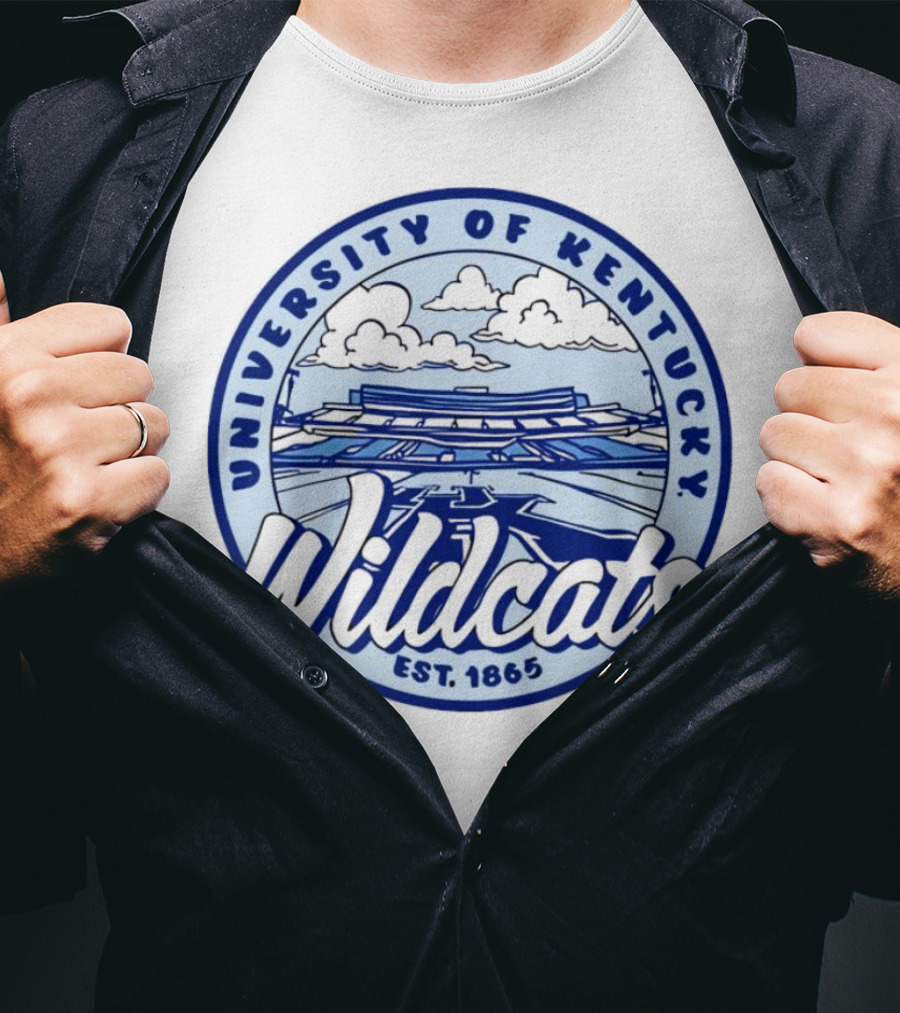 University Of Kentucky Wildcats Stadium Est. 1865 Circle T-Shirt