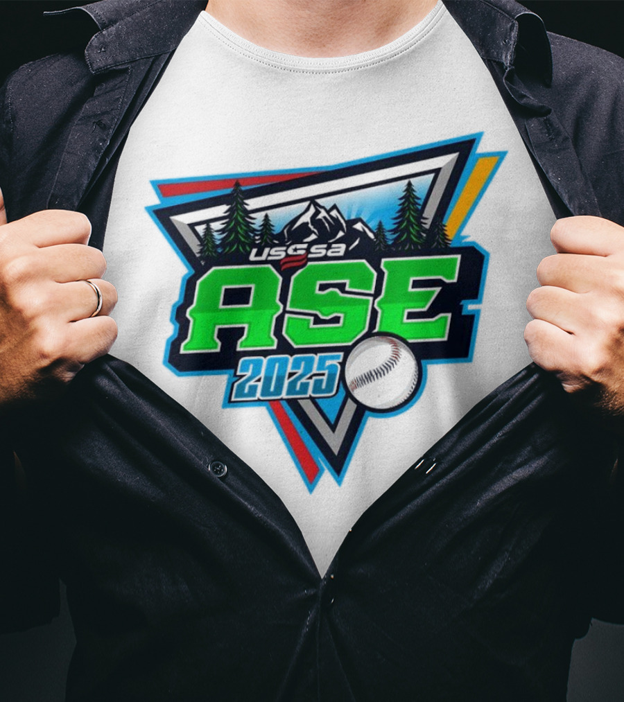 USSSA Arkansas ASE 2025 Baseball Mountains T-Shirt
