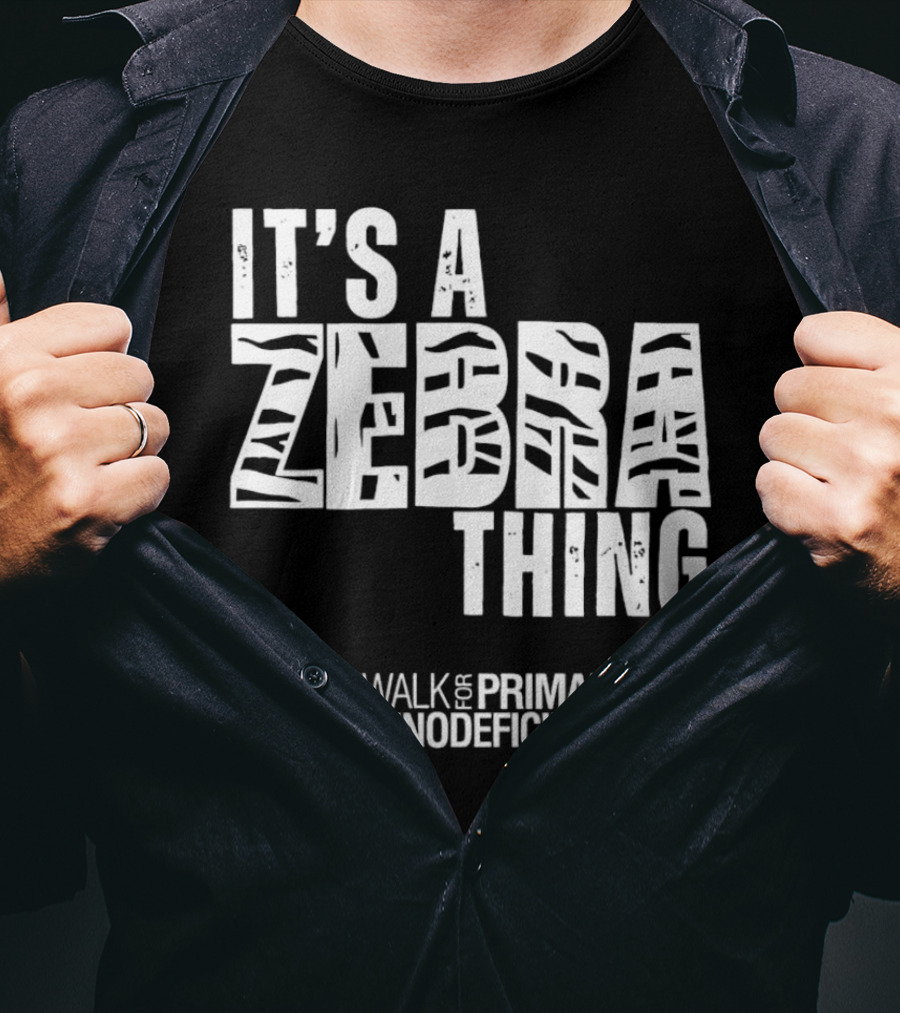 It's A Zebra Thing IDF Walk For Primary Immunodeficiency Awareness T-Shirt