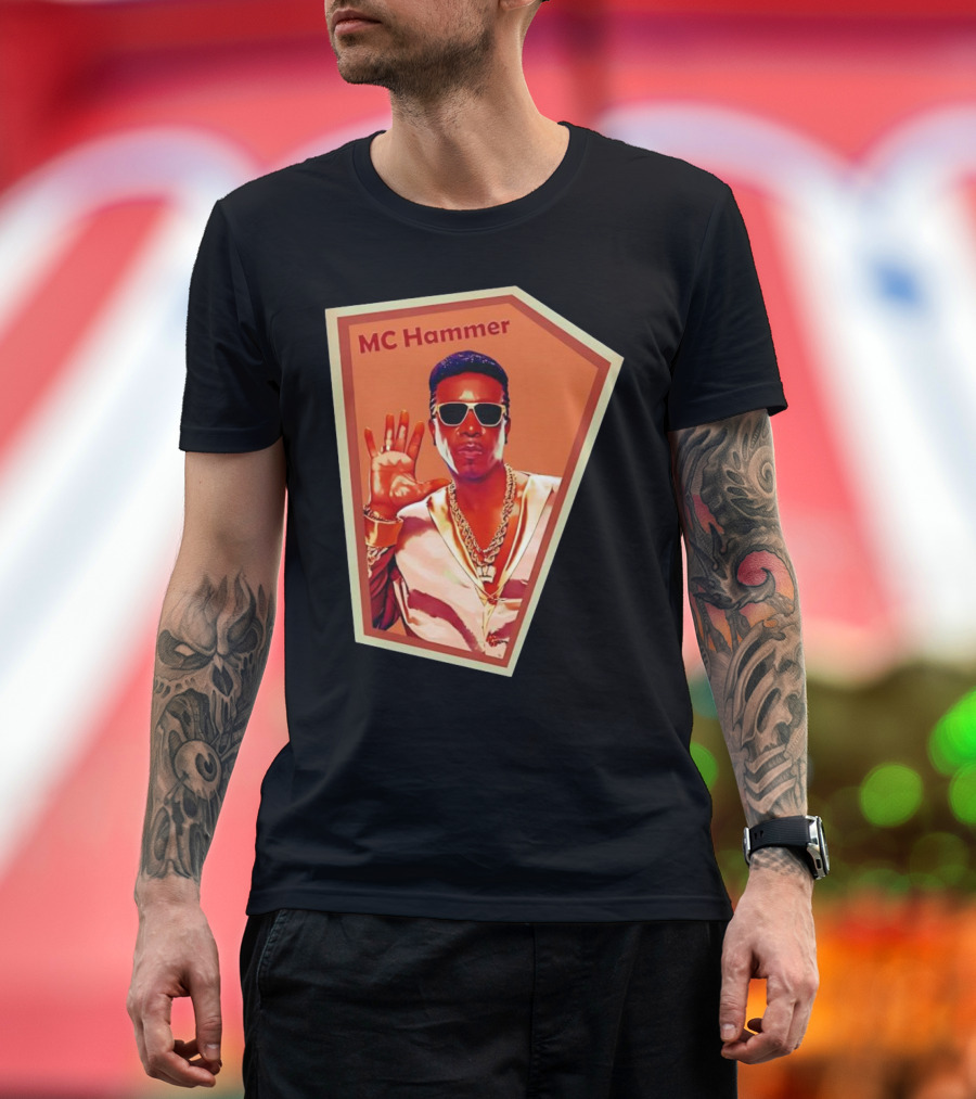 MC Hammer Retro Iconic Style Sunglasses Chains Wave Hand Gesture T-Shirt