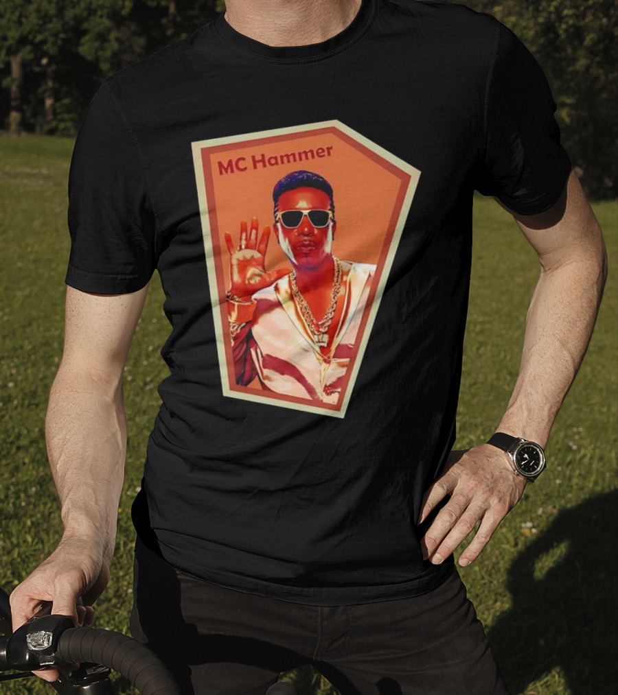 MC Hammer Retro Iconic Style Sunglasses Chains Wave Hand Gesture T-Shirt
