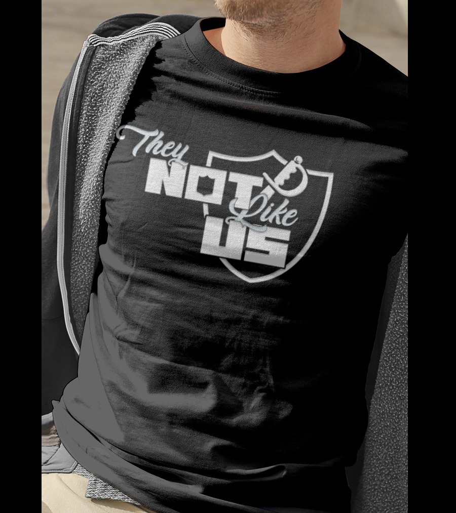 Las Vegas Raiders They Not Like Us Shield T-Shirt