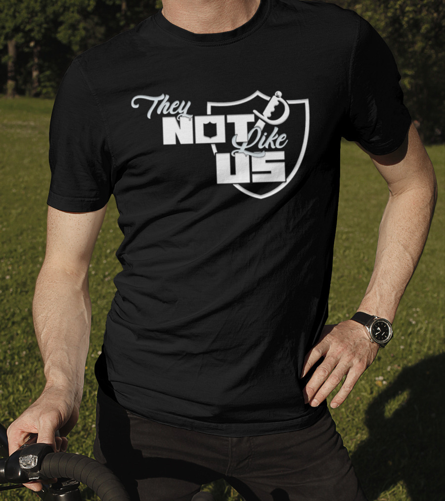 Las Vegas Raiders They Not Like Us Shield T-Shirt