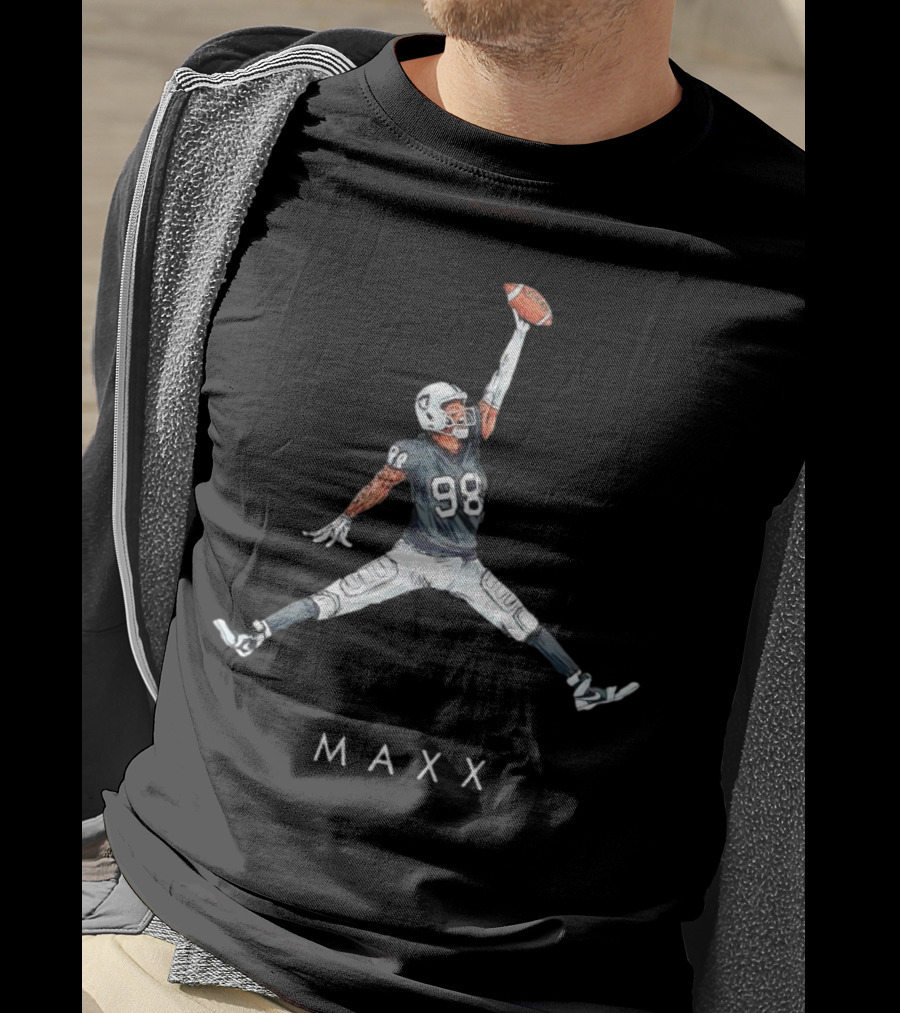 Maxx Crosby Las Vegas Raiders 98 Jumpman Style Maxx T-Shirt