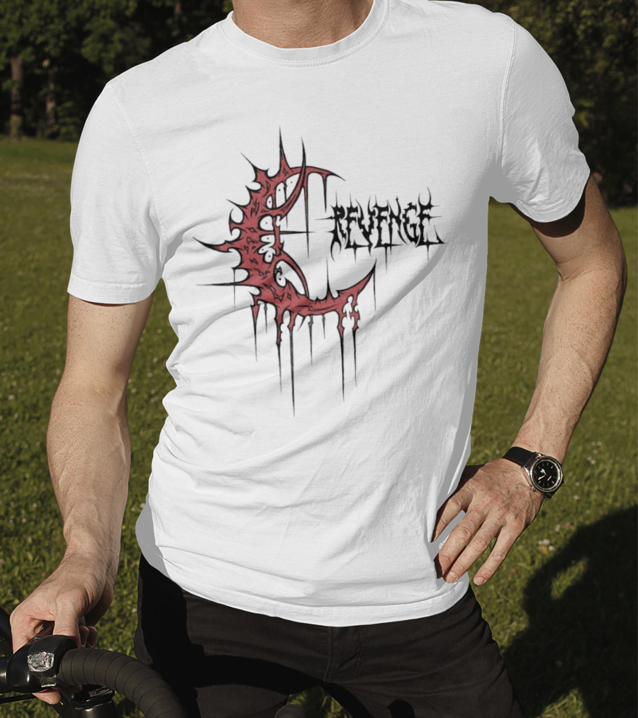 Revenge Crescent Dripping Blood T-Shirt