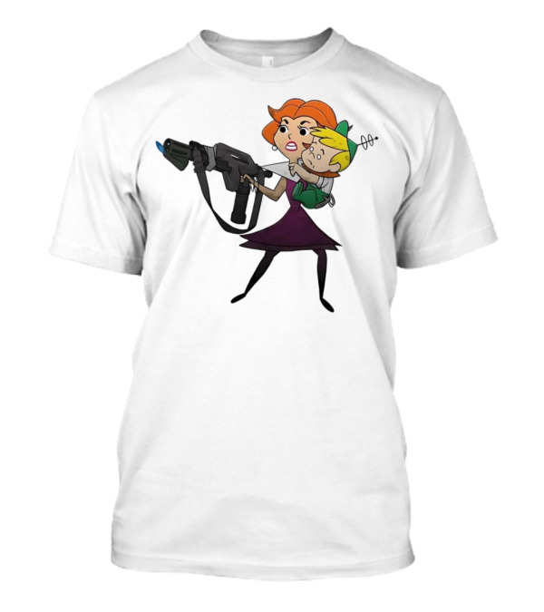 The Jetsons' Jane With Blaster Protecting Elroy Get Away From Him You B-word T-Shirt