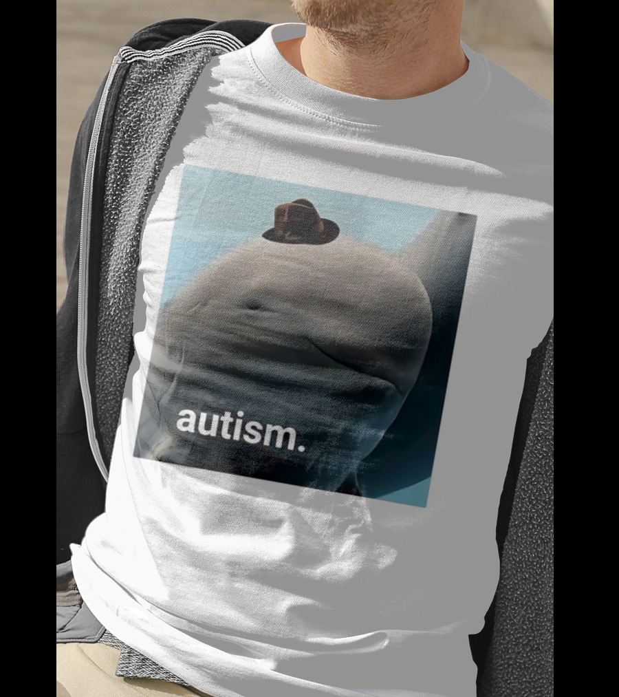 Autism Dolphin Meme With Hat T-Shirt