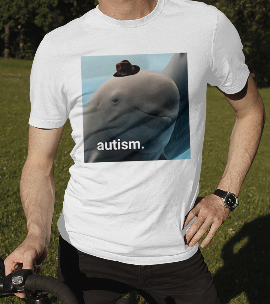 Autism Dolphin Meme With Hat T-Shirt