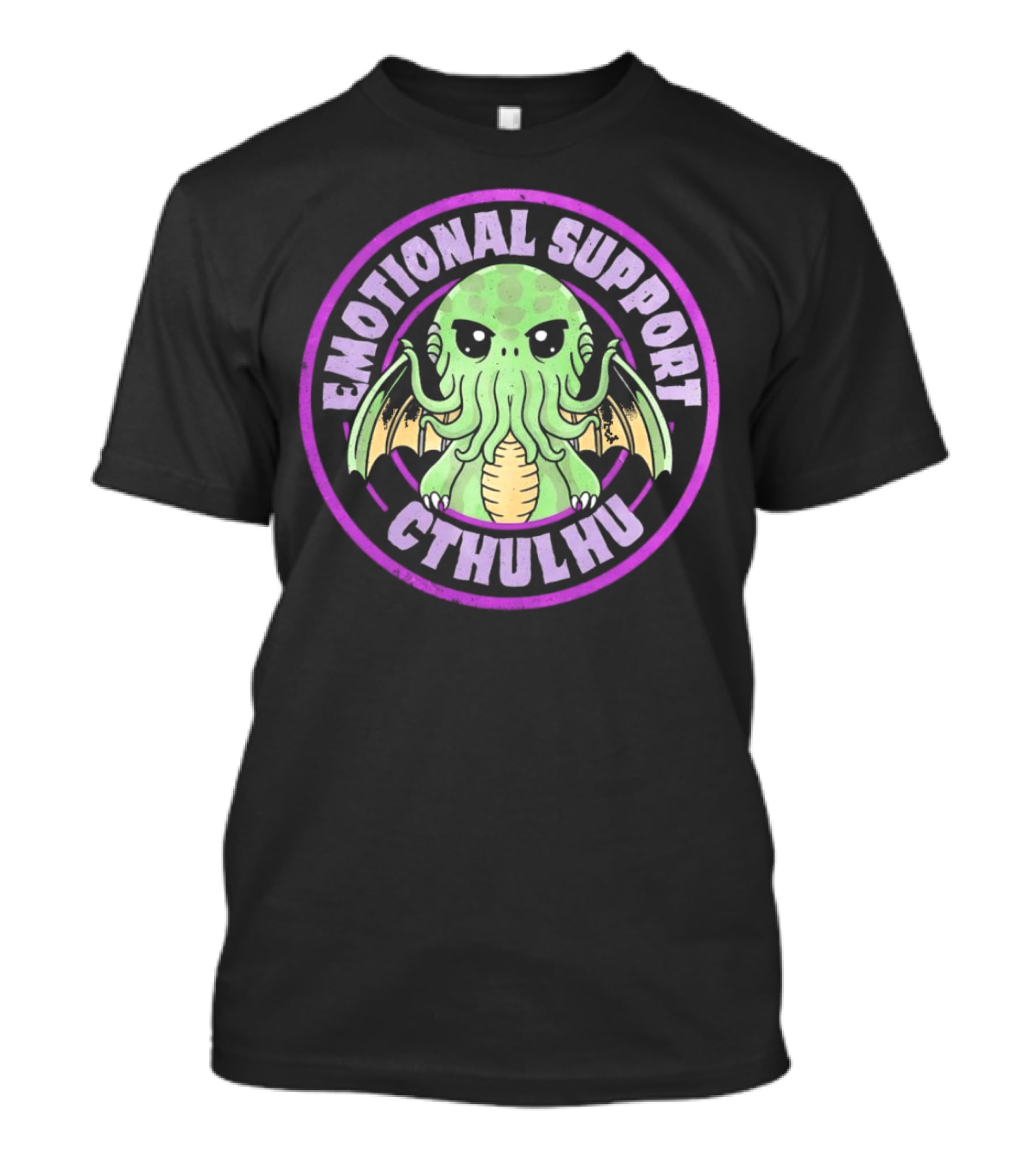 Emotional Support Cthulhu Cute Old One Mythos T-Shirt