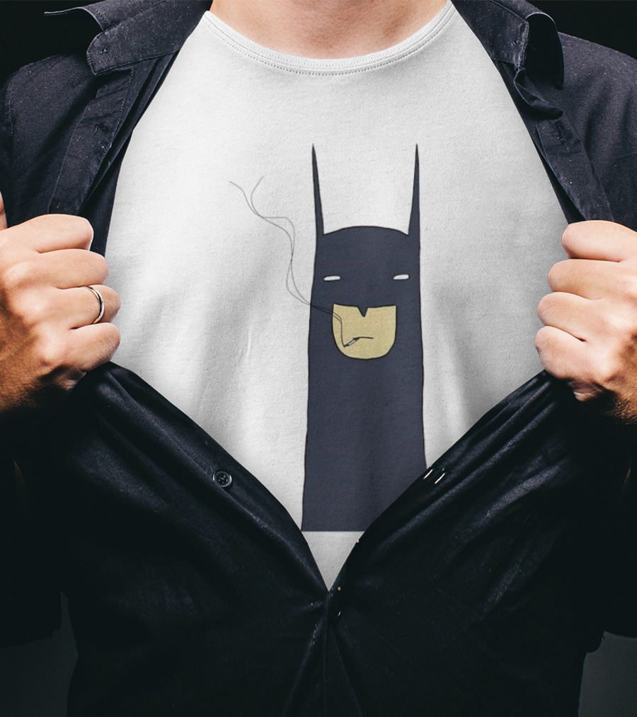 Batman Smoking Cigarette Classic T-Shirt