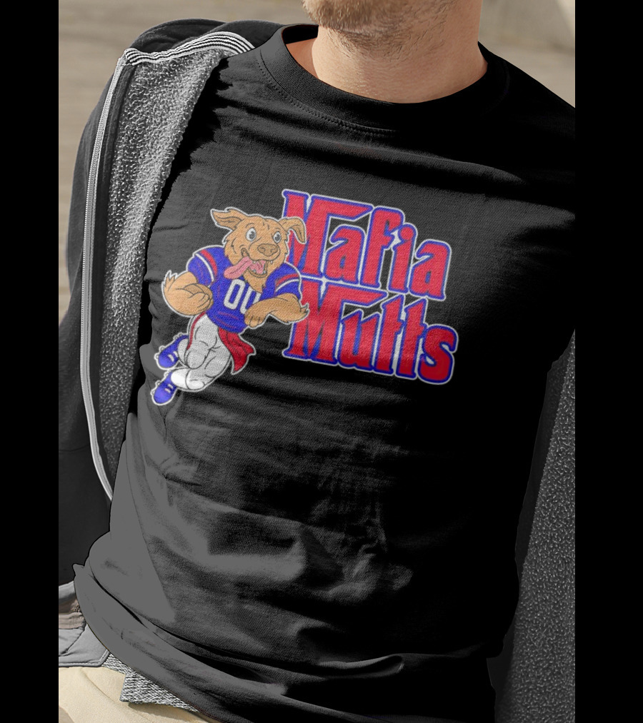 Buffalo Bills Mafia Mutts 01 Football Dog Cartoon T-Shirt